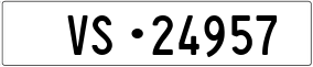 Trailer License Plate